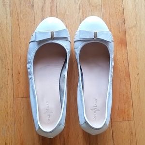 Cole Haan white ballet flats